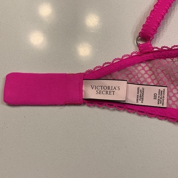 Victoria's Secret Dream Angels Push-up Bra Pink Floral 32D - Picture 12 of 15